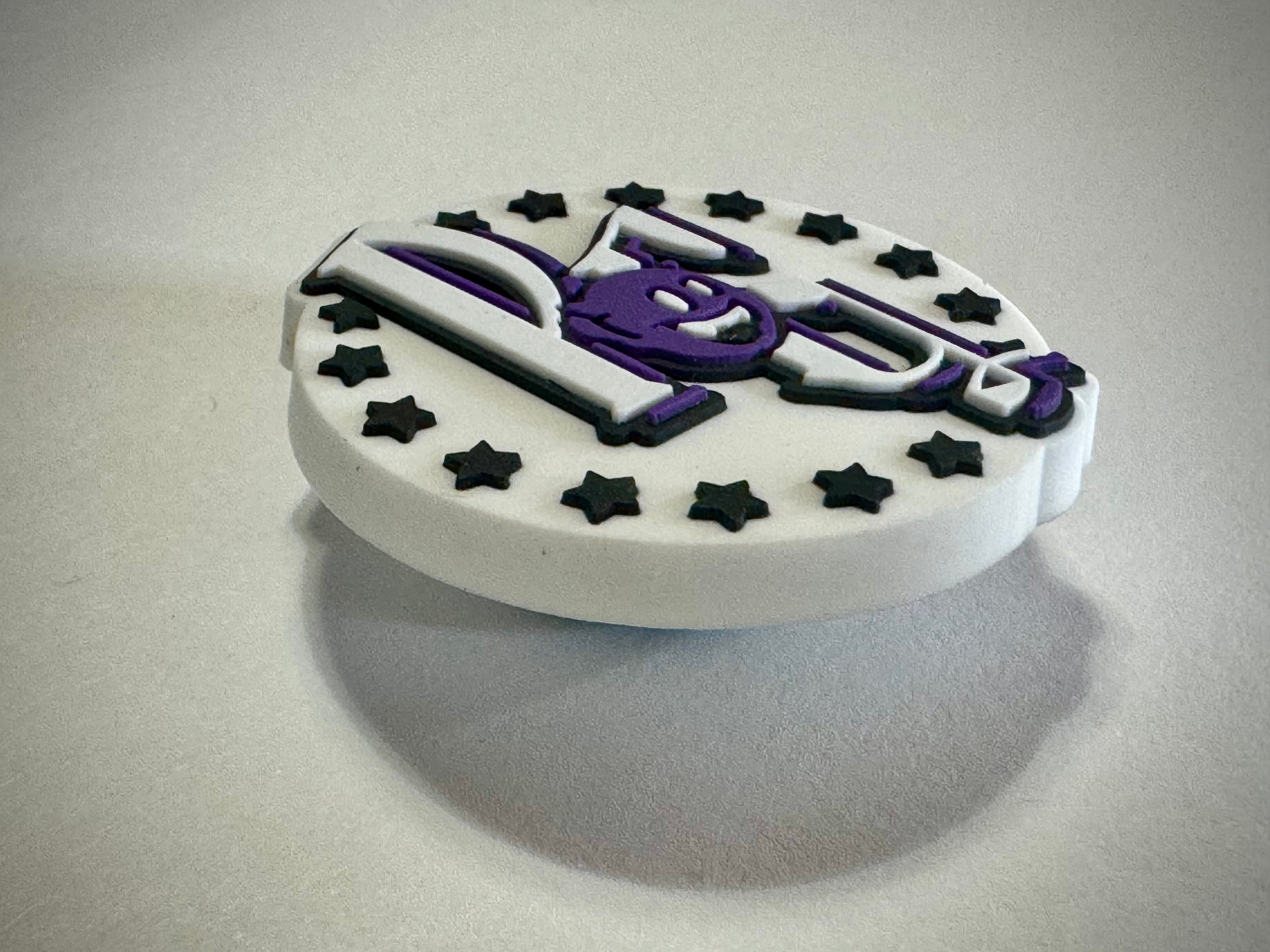 PRPL GHST 3D Croc Charm