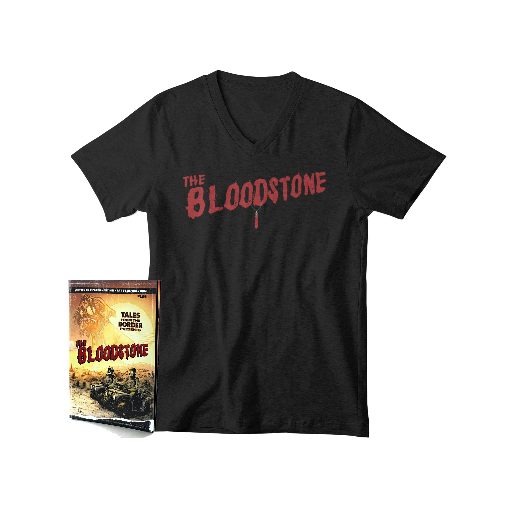 The Bloodstone x PG V-neck Comic Bundle